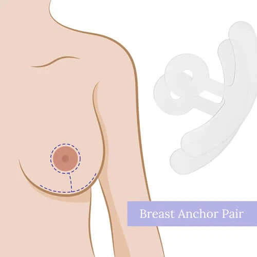 Scar Fx Silicone Sheet Breast Anchor Pair