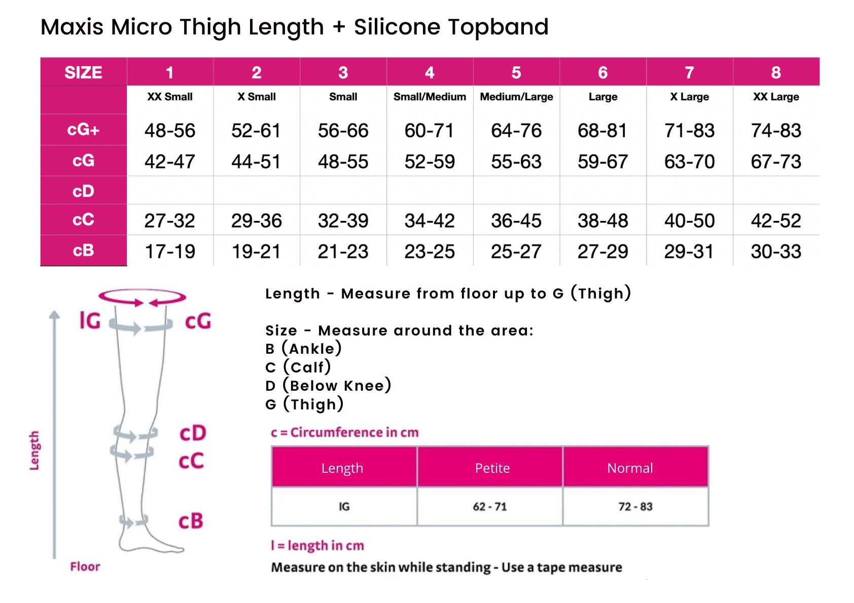 Maxis Micro Thigh High Medical Compression Stocking + Silicone Topband Bronze