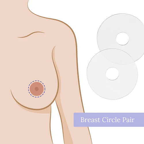 Scar Fx Silicone Sheet Breast Circle Pair