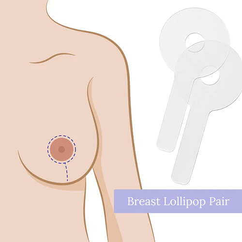 Scar Fx Silicone Sheet Breast Lollipop Pair