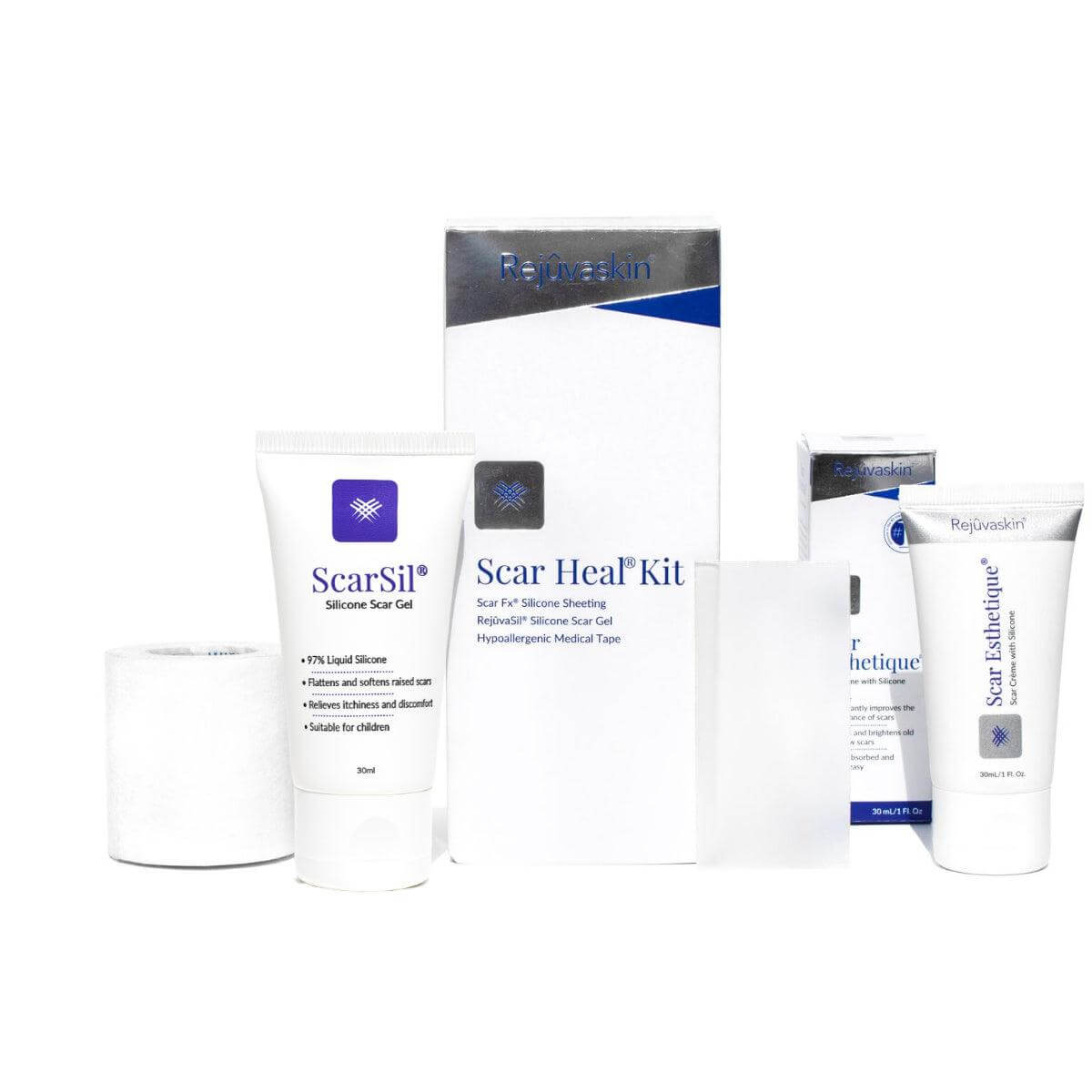 Scar Heal Kit Plus 3.75 x 7.5cm w/ScarSil w/Scar Esthetique - Scintera Pty Ltd